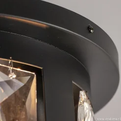 Plafondlamp Kristall Black met pegels
