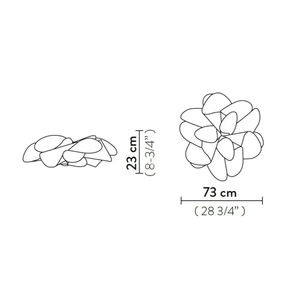 Plafondlamp La Belle Etoile zwart
