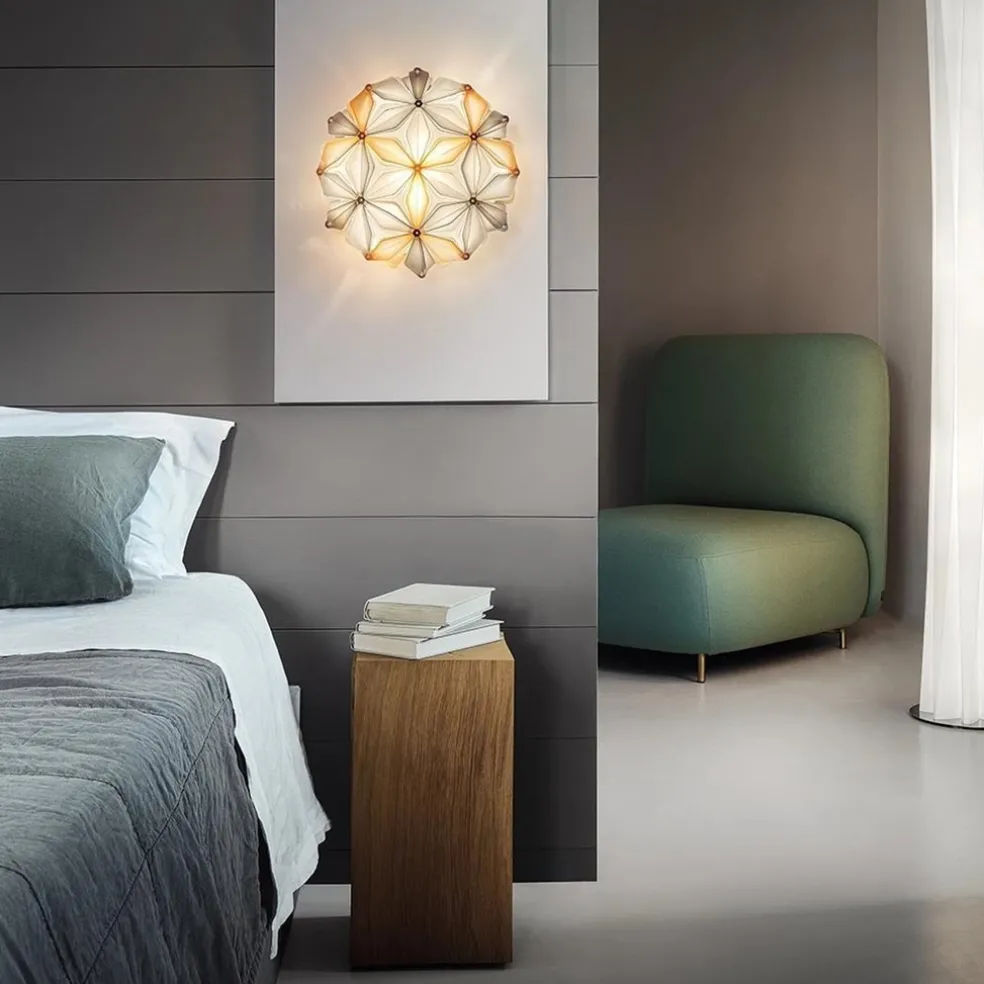 Plafondlamp La Vie amber 36cm