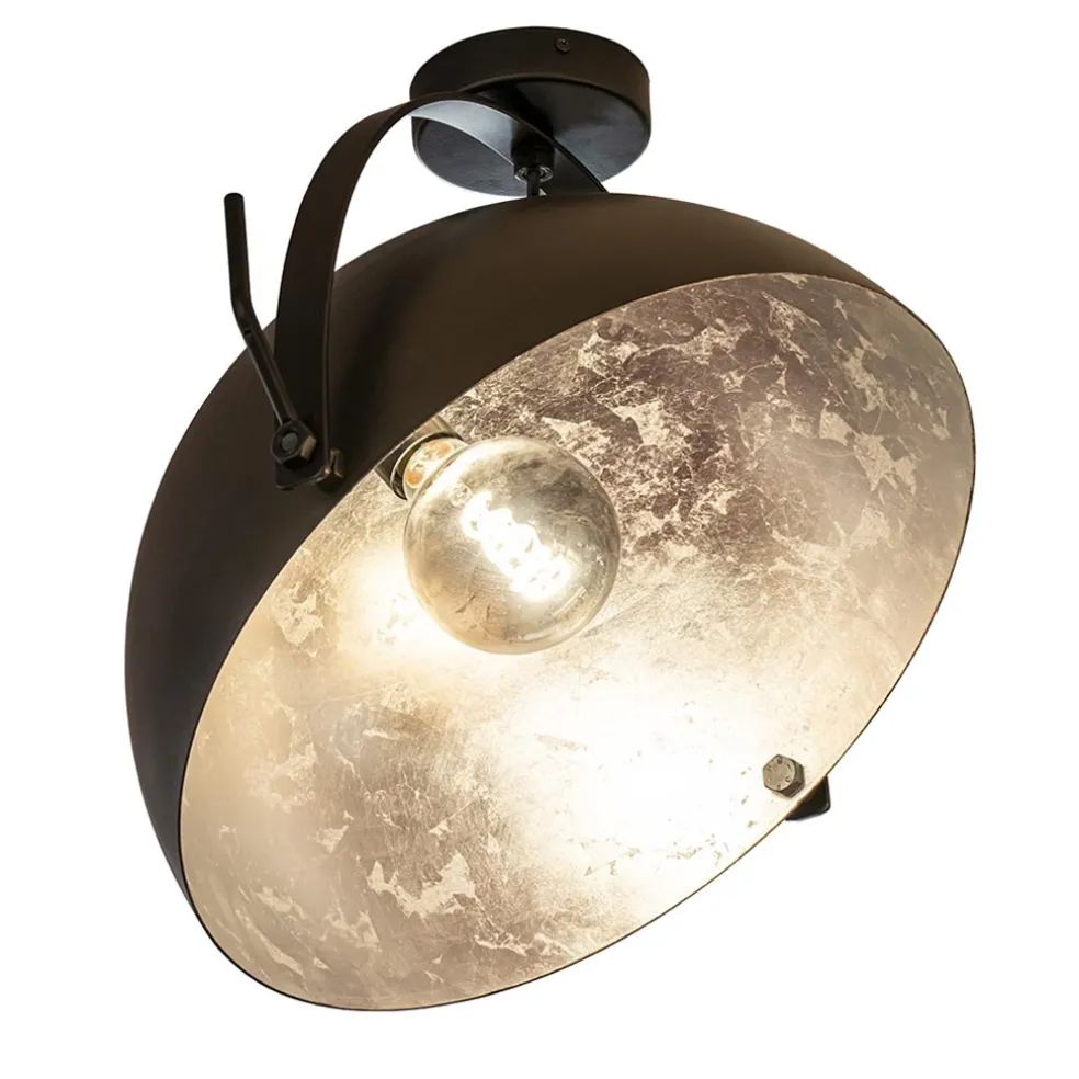 Plafondlamp Larino gunmetal/silverleaf 40 cm