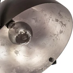 Plafondlamp Larino gunmetal/silverleaf 40 cm
