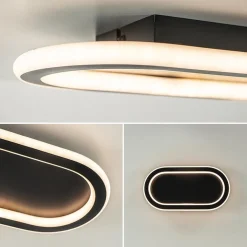 Plafondlamp Lois 30 zwart 3-switch dim.