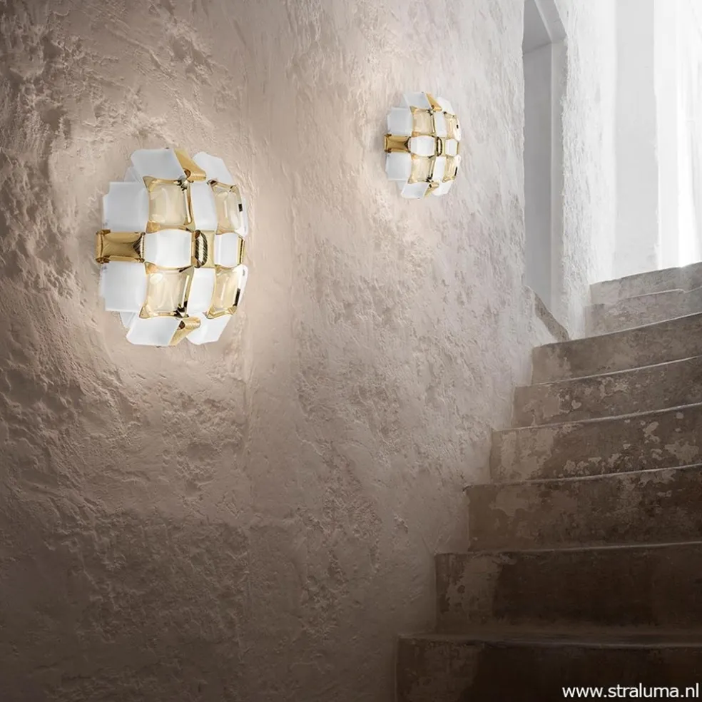 Plafondlamp Mida gold 32cm