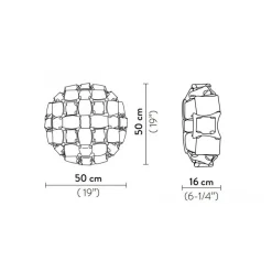 Plafondlamp Mida multicolor 53 cm