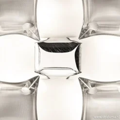 Plafondlamp Mida silver 50cm