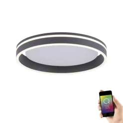 Plafondlamp Q-Vito 40 zwart smart+remote
