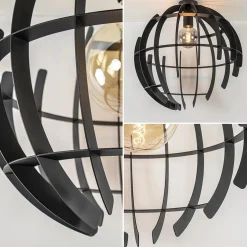 Plafondlamp Terra 60cm zwart