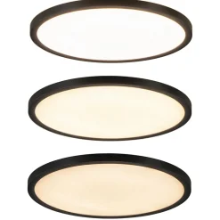 Plafondlamp Tuco 30cm zwart 3-step dim