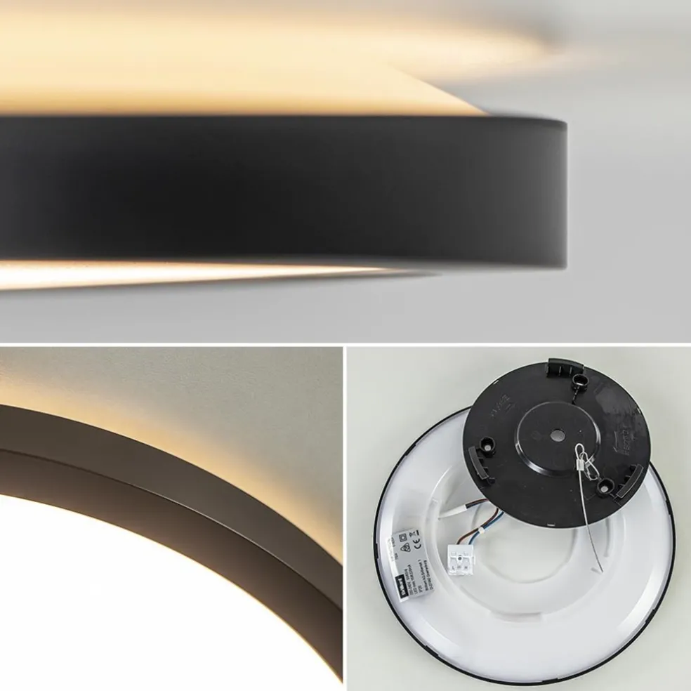 Plafondlamp Tuco 25cm zwart