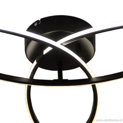 Plafondlamp 3-v eclips zwart 3-st.dimb.