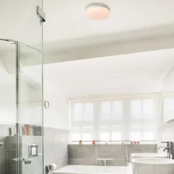 Plafondlamp wit met bewegingssensor