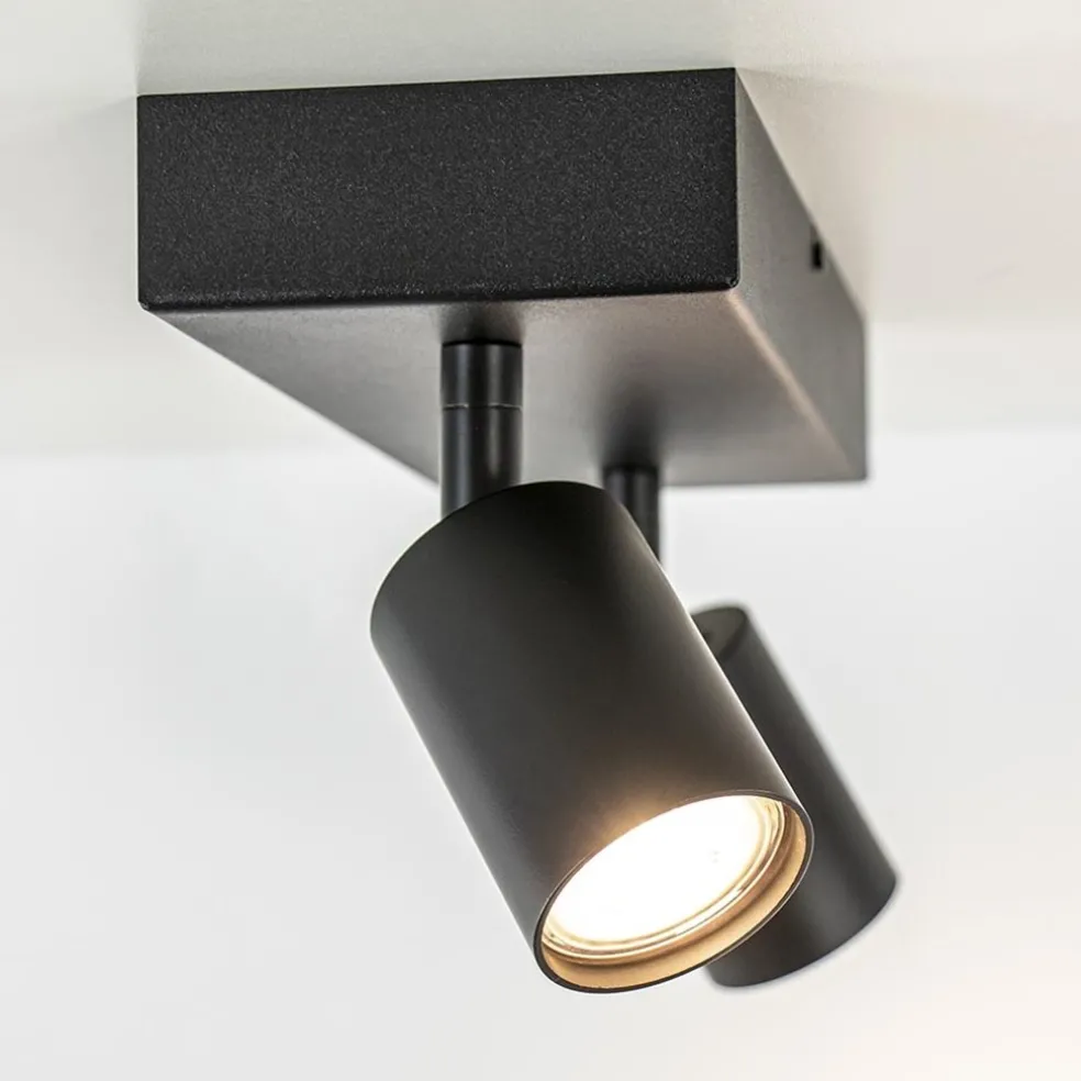 Plafondspot Bounce 2L balk zwart