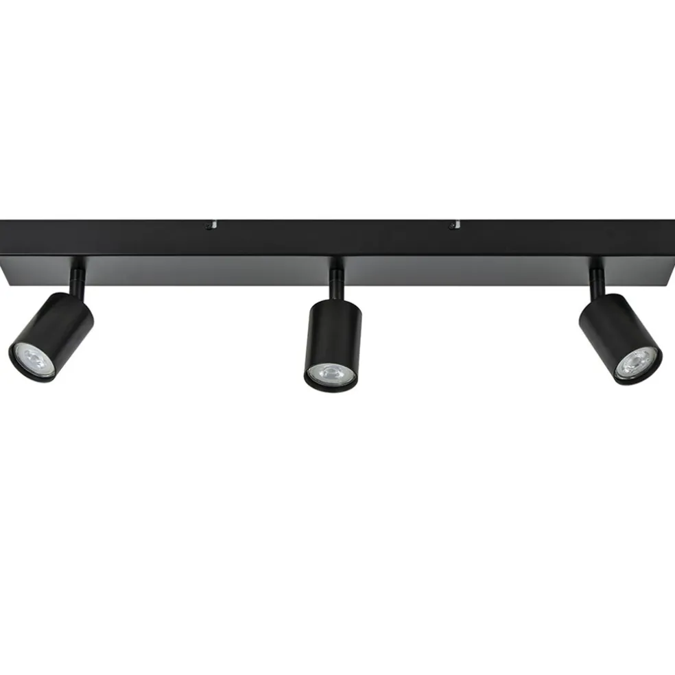 Plafondspot Bounce 3L balk zwart