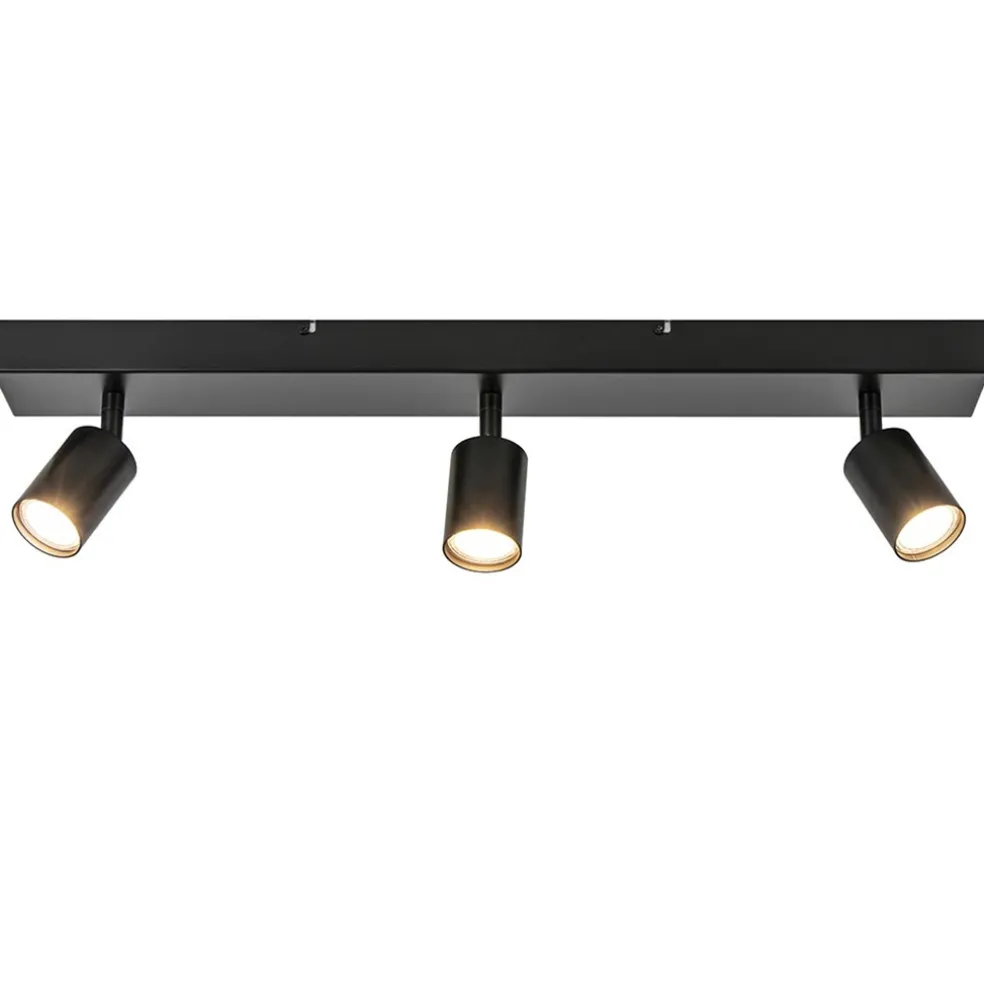 Plafondspot Bounce 3L balk zwart