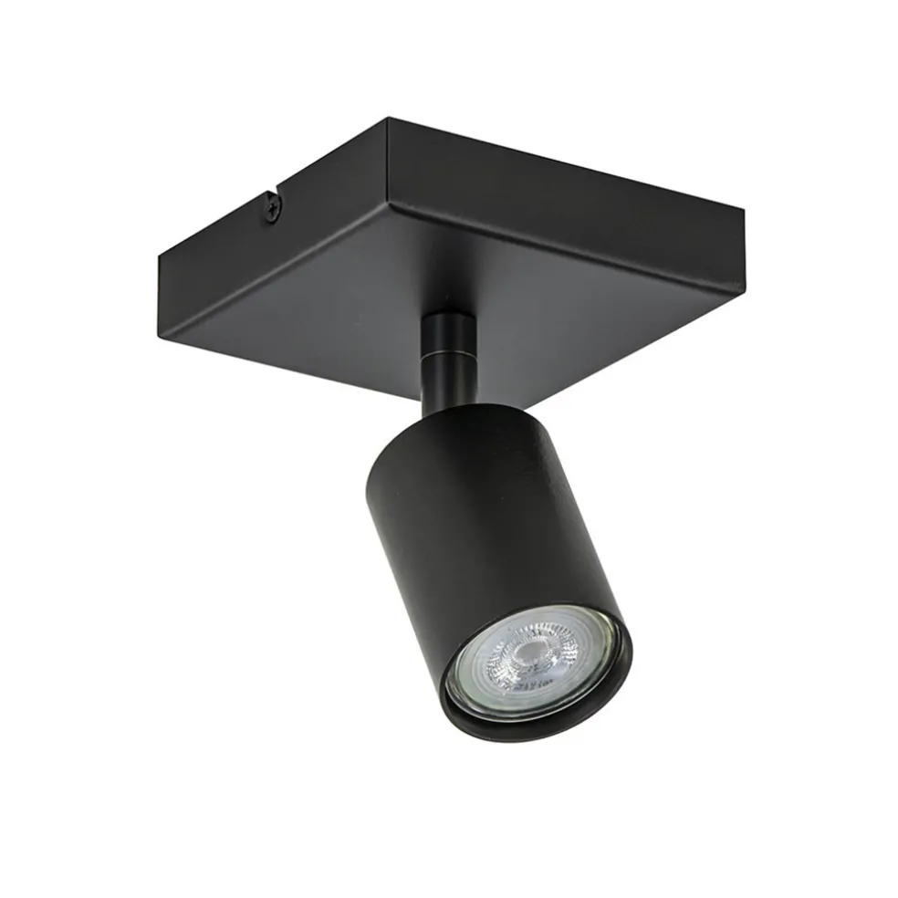 Plafondspot Bounce 1L zwart