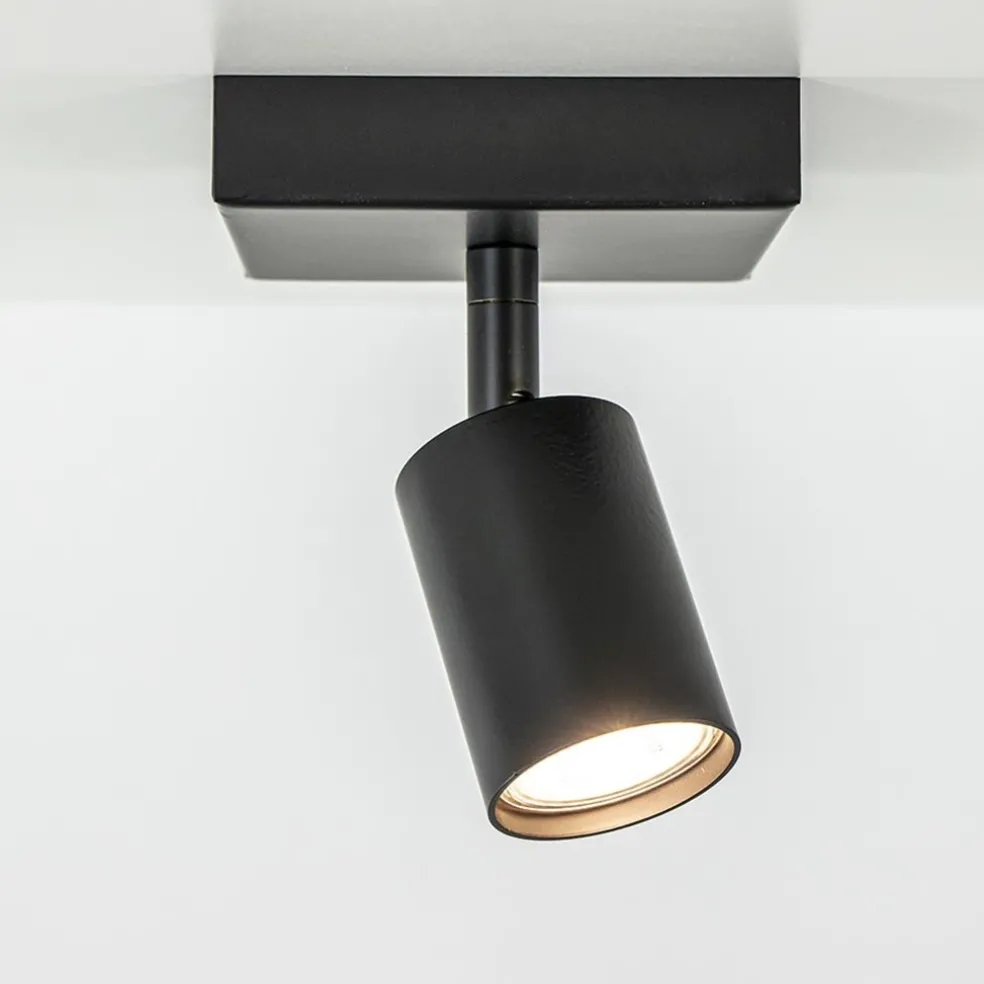 Plafondspot Bounce 1L zwart