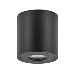 Plafondspot cilinder zwart gu10 IP44