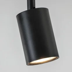 Plafondspot enkel zwart gu10