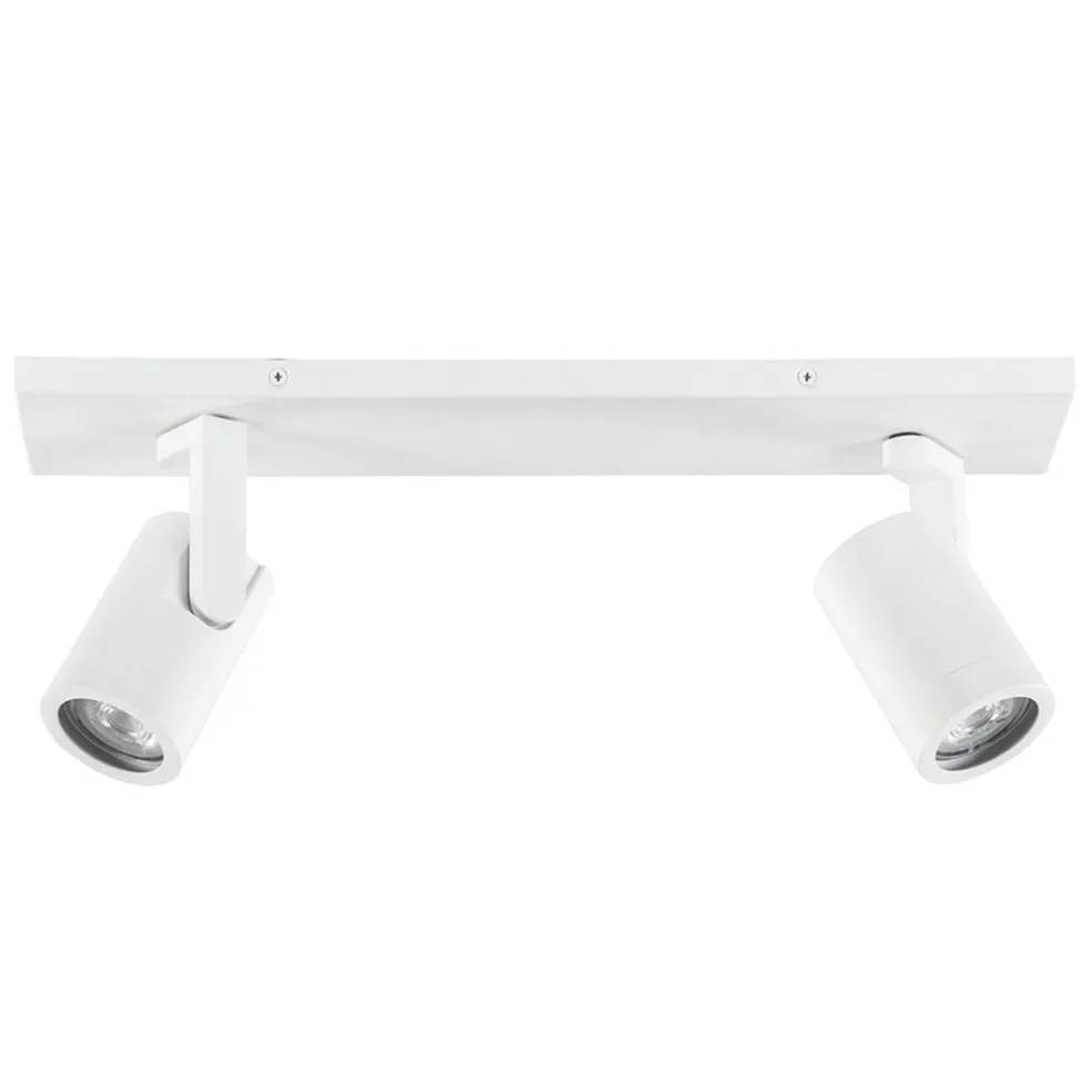 Plafondspot Halo 2L op balk wit