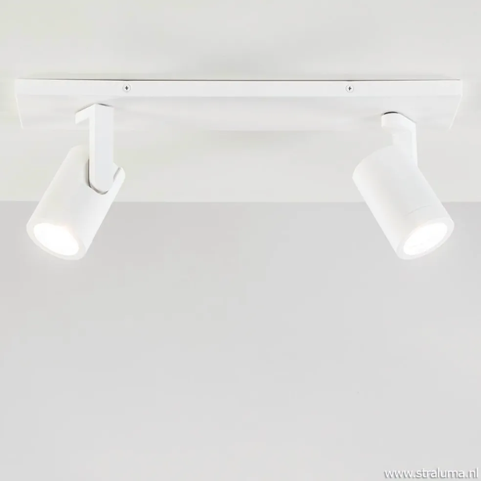 Plafondspot Halo 2L op balk wit