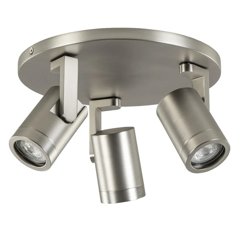 Plafondspot Halo 3L rond rvs