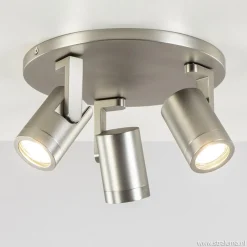 Plafondspot Halo 3L rond rvs