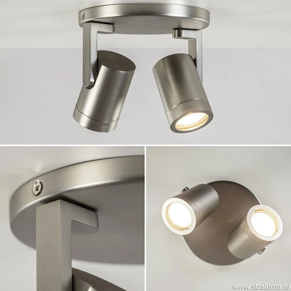 Plafondspot Halo 2L rond rvs