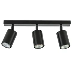 Plafondspot 3l balk zwart gu10