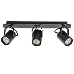 Plafondspot 3L op balk zwart