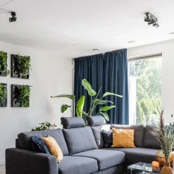 Plafondspot 3L op balk zwart