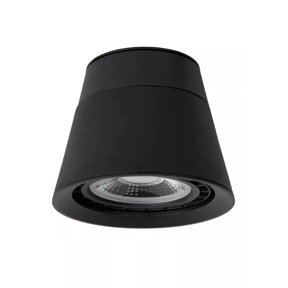 Plafondspot 1l zwart gu10-111