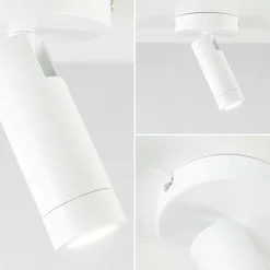 Plafondspot Miller enkel wit/goud pucc