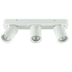 Plafondspot Oliver 3L balk wit gu10