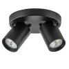 Plafondspot Oliver 2L rond zwart gu10
