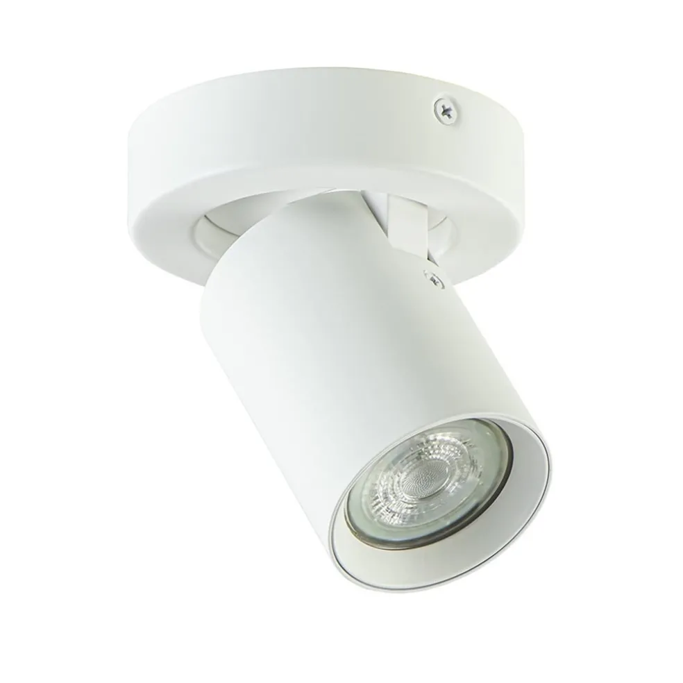 Plafondspot Oliver 1L tube wit gu10