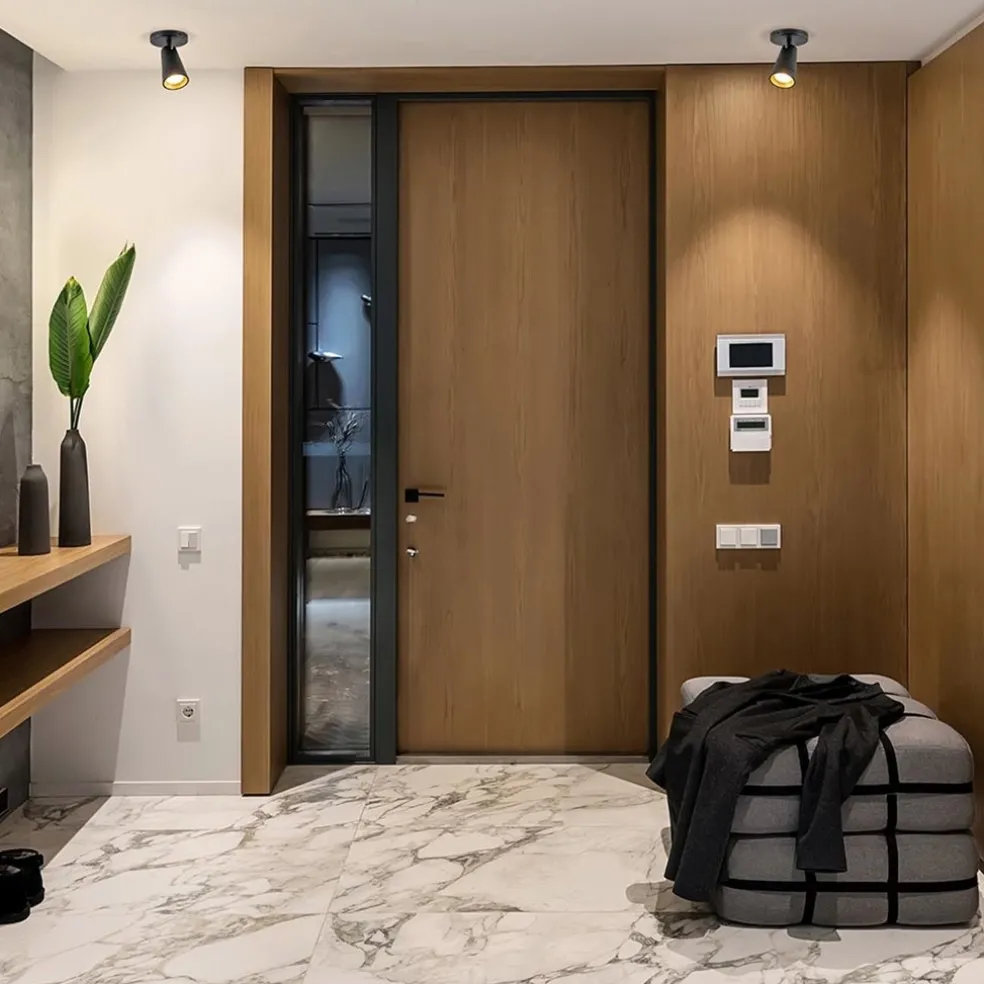 Plafondspot Petunia enkel zwart/goud