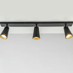 Plafondspot Petunia 3L balk zwart/goud