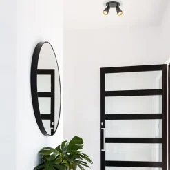 Plafondspot Petunia 2L rond zwart/goud