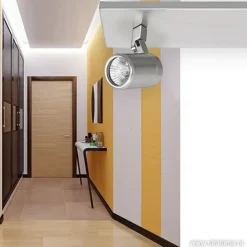 Plafondspot Rain 2L balk nikkel IP44