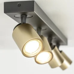 Plafondspot Razza 4L balk zwart/matgoud