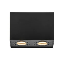 Plafondspot Rebel box 2l zwart gu10