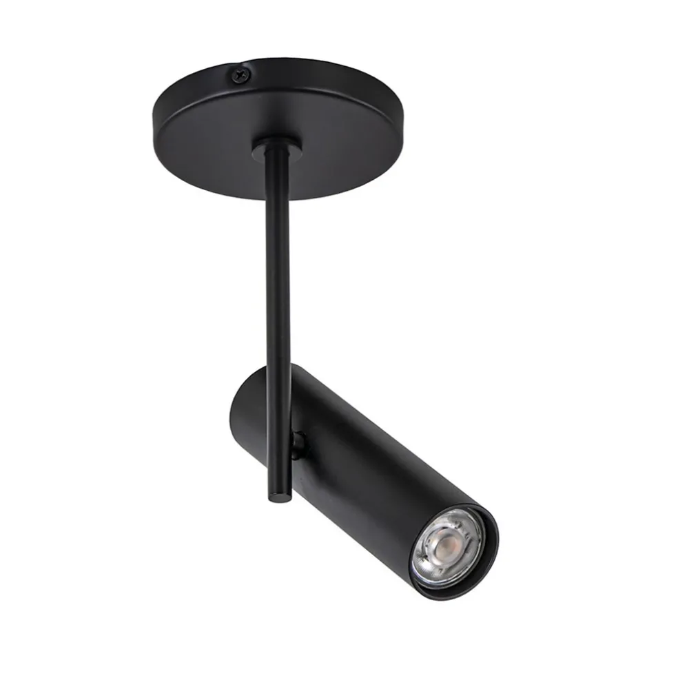 Plafondspot Trend enkel zwart gu10 mini