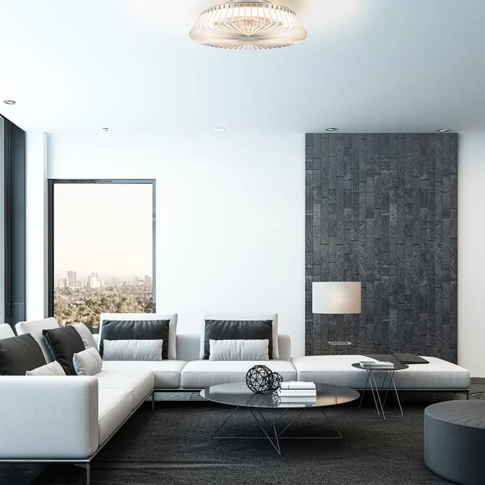 Plafondventilator Himalaya zilver ab+app