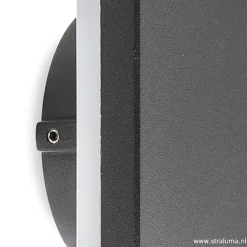 Plafond/wandlamp square antraciet