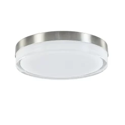 **Plafonniere nikkel opaal IP44 3-step d