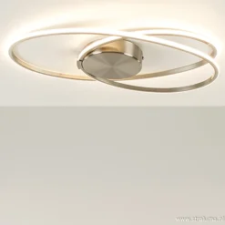 Plafonnière Eclipse nikkel led 3-st.dimb