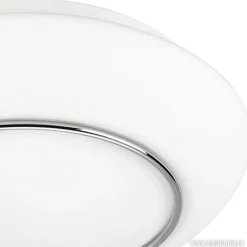Plafonnière Tornado chroom/wit 30cm IP44
