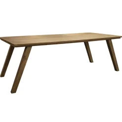 Rechthoekige eettafel gebleekt en geborsteld mangohout 220x100 cm