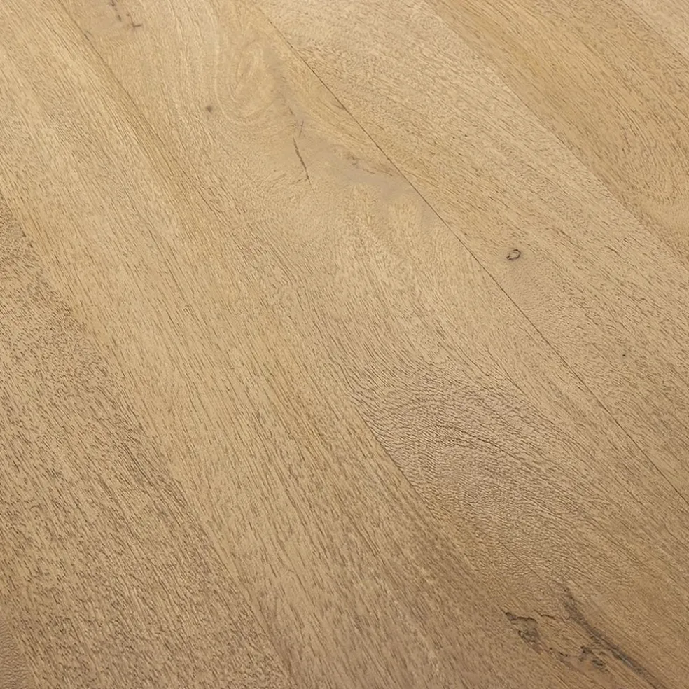 Rechthoekige eettafel gebleekt en geborsteld mangohout 220x100 cm