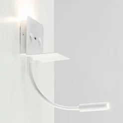 Rechthoekige wandlamp inclusief LED en USB